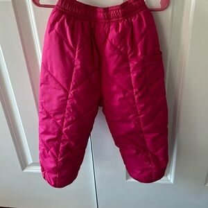 THE NORTH FACE LIKE NEW Size 12-18 Hot pink REVERSIBLE Snowpants